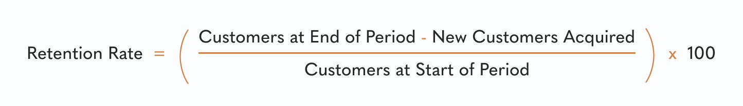 Retention rate formula