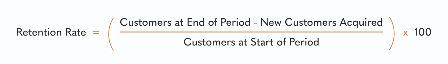 Retention rate formula